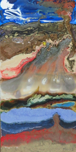 Mario Deschenes - Volcan en éruption - art contemporain