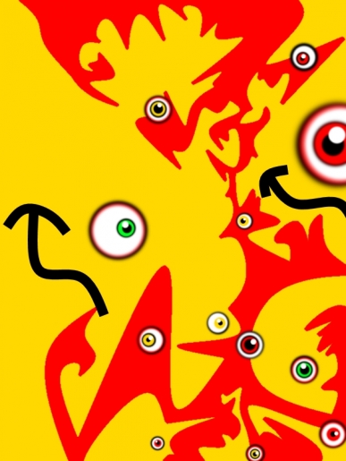 Ben Dante - Red and Yellow 2 - art contemporain