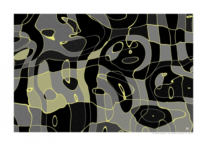 chd - Les Cordes en jaune #5 - art contemporain