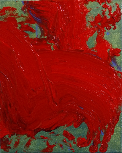 JEROME Alexandre - rouge sur vert  - art contemporain