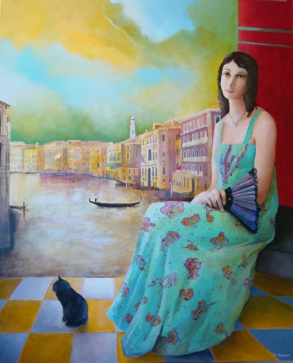 baron - dame à Venise - art contemporain