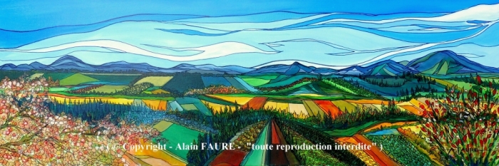 Alain FAURE - AUTOMNE EN PROVENCE - art contemporain