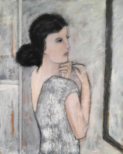 denise <strong>louin</strong> - Femme devant son miroir - art contemporain