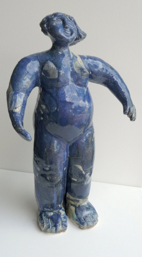 Sylvie Hébrard - Dame bleue - art contemporain