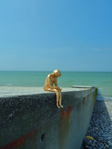 françois mouillard - homme assis - art contemporain