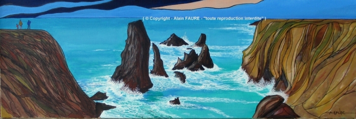 Alain FAURE - BELLE ÎLE EN MER - art contemporain