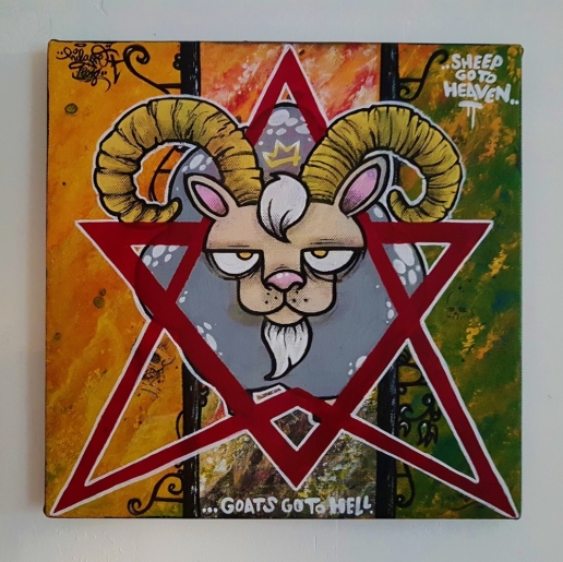 Hilare - Sheep go to Heaven, Goats go to Hell - art contemporain